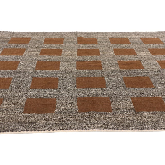 Mid-Century Modern Vintage Persian Gabbeh Rug - 06'08 X 06'06 For Sale - Image 3 of 9