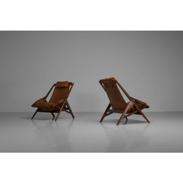 Hunting Chairs by W.D. Andersag for Piacenza, Italy, 1959, Set of 2 For Sale - Image 3 of 18