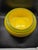 Vintage California Pottery mid century yellow drip glaze planter