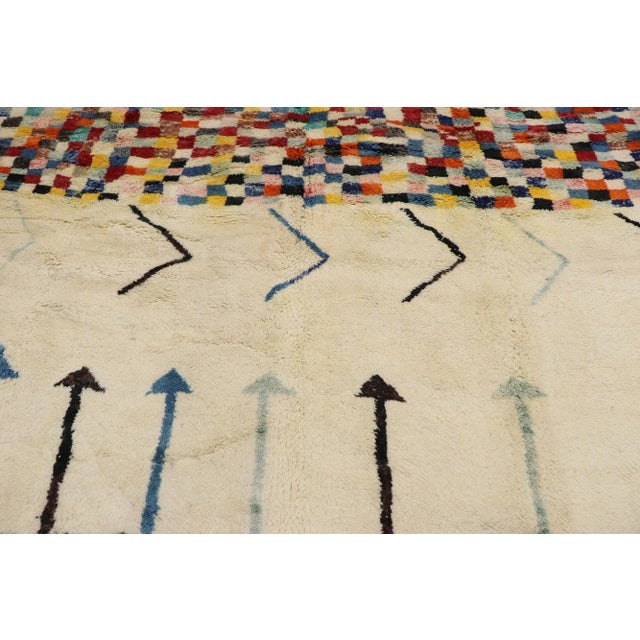 Berber Tribes of Morocco Berber Moroccan Rug Inspired by Gunta Stölzl - 09'05 X 12'07 For Sale - Image 4 of 9