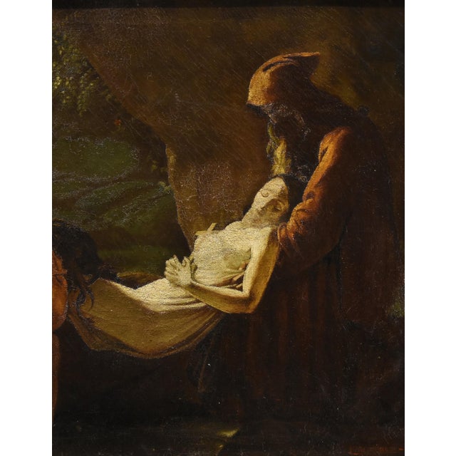 Follower of Anne-Louis Girodet de Roussy-Trioson, Deposition Atala, 1850, Oil on Canvas, Framed For Sale - Image 6 of 11