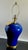 Brand new with tags, an absolutely striking pair of Ralph Lauren ceramic table lamps in a rich cobalt blue glaze with warm...