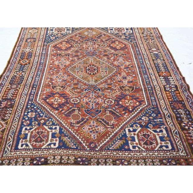 Antique Tribal Ghashghai Rug 5'5'' x 8'6'' For Sale - Image 10 of 11