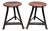 Set of Industrial Atelier Stools with Steel Frames and Plywood Seats, Germany, 1920s For Sale
