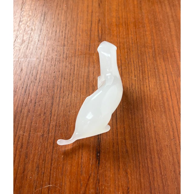 Vintage Art Glass Otter Figurine from Hadeland, Norway For Sale - Image 9 of 14