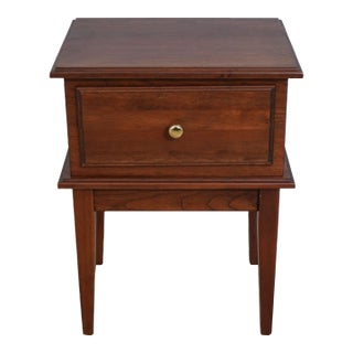 Custom Crafted Cherry Humidor Nightstand End Table For Sale