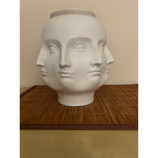 Abstract Fornasetti Style Sculpture TMS Perpetual Face Vase 2005 For Sale In Palm Springs - Image 6 of 7