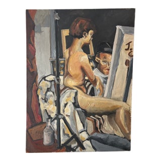 Oil on Canvas Modern Impressionist American Artist Titled Artist’s Dream Unframed Signed Jenna Coleman For Sale