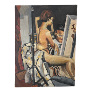 Oil on Canvas Modern Impressionist American Artist Titled Artist’s Dream Unframed Signed Jenna Coleman