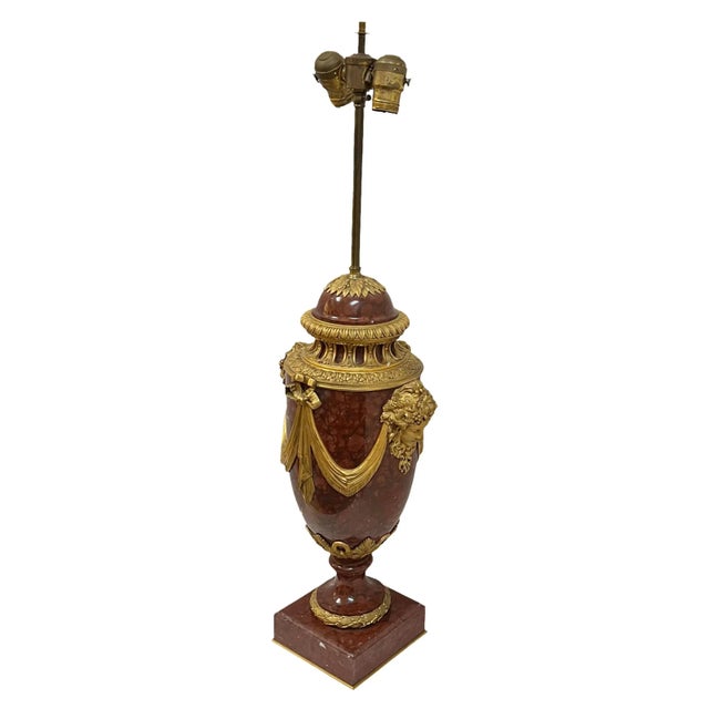 Mid 19th Century Mid 19th Century Louis XVI Marble Vases as Lamps - a PAir For Sale - Image 5 of 12