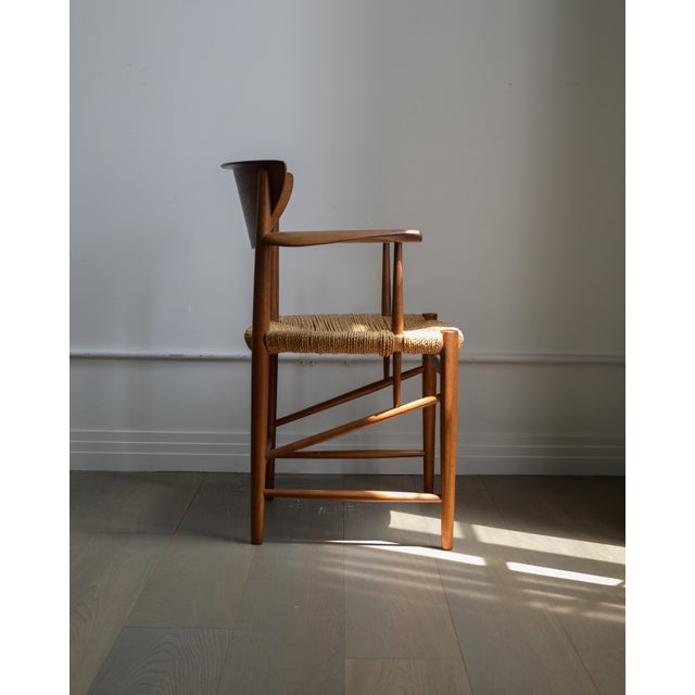 Mid-Century Modern Danish Mid-Century Modern Chair Attributed to Hvidt & Mølgaard-Nielsen, 1960s For Sale - Image 3 of 7