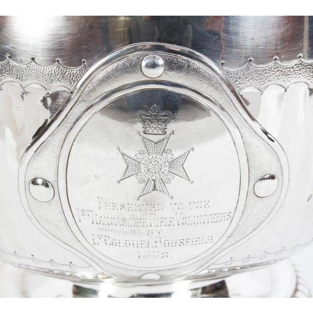 Antique Silver-Plated Lancashire Wine Cooler from Elkington, 19th Century For Sale - Image 4 of 17