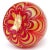 Mid 20th Century Vintage Murano Venetian Vetro Artistico Red Gold Flecks Pulled Feather Italian Art Glass Paperweight For Sale - Image 5 of 6