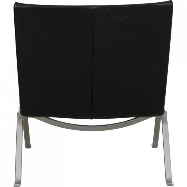 Pk22 Chair in Black Leather by Poul Kjærholm for Kold Christensen, 1970s For Sale - Image 3 of 18