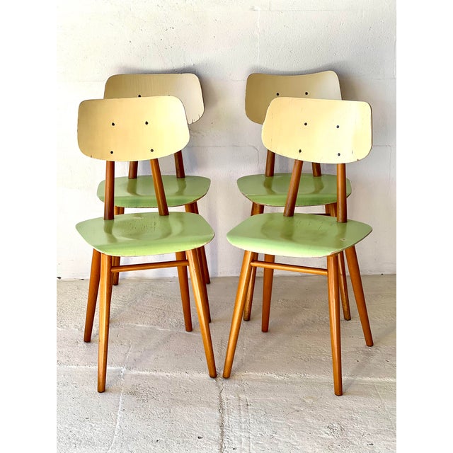 Dining Chairs from Ton, 1960, Set of 4 For Sale - Image 10 of 18