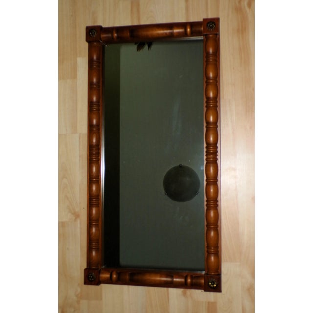 Mid 20th Century Vintage Cornwall Wood Products Federal Style Maple Split Column Wall Mirror For Sale - Image 5 of 11