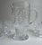 Vintage Pilgrim Glass "Adams" Clear Set of 8 Pedestal Glasses + Pitcher For Sale - Image 10 of 18