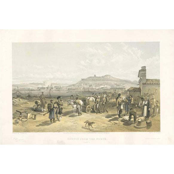 W. Simpson, View of Kertch, Crimean War, 1855, Print For Sale