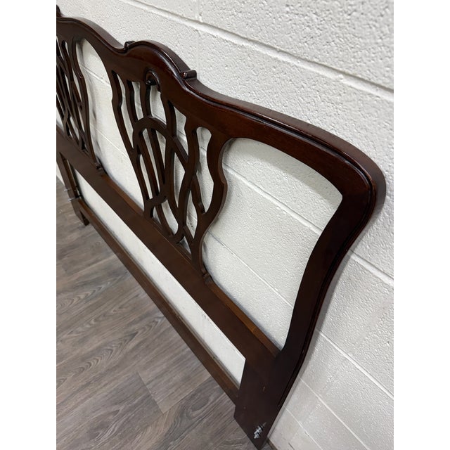 Vintage Queen Size Drexel Heritage 18th Century Classics Headboard For Sale In Kansas City - Image 6 of 11