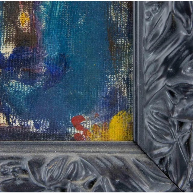 Modern Sirio Pellegrini, Portrait, Painting, 1960s, Oil on Board, Framed For Sale - Image 3 of 5