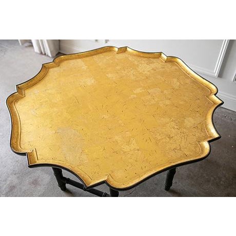 1980s Kittinger Octagonal Chinese Chippendale Faux Bamboo Coffee Table, Original Gold Leaf Finish For Sale - Image 15 of 16