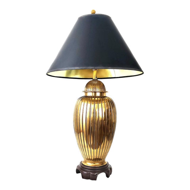 Lamp Ginger Jar Brass For Sale