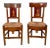 Circa 1820 Tole Panel Chairs, a Pair For Sale