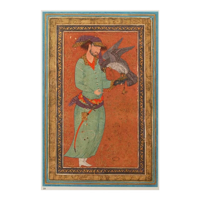 1940s Persian Original the Falconer Lithograph For Sale