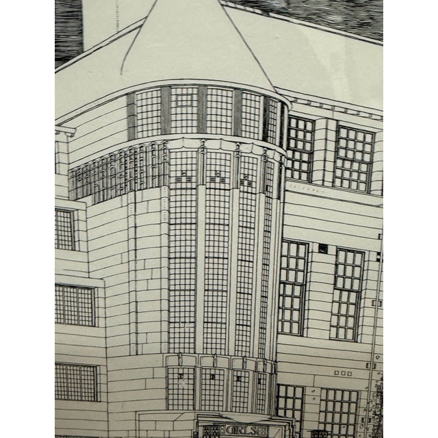 Early 21st Century Charles Rennie Mackintosh Glasgow School of Art Poster Print, Frame For Sale - Image 5 of 12