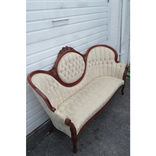 Victorian Style Carved Solid Wood Loveseat Settee Chairish