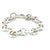 Tiffany and Co. Tiffany & Co. Sterling Silver Vintage Heart Clasp Round Link Bracelet 45.19g For Sale - Image 4 of 8