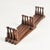 American Antique Accordion Peg Holder With Porcelain Caps | Wall Mount Early 1900's Expandable Peg Rack For Sale - Image 3 of 14