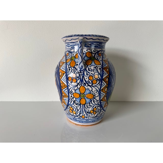 Vintage Hand-Painted Italian Ceramic Urn / Vase/ Sold For Sale - Image 4 of 11