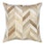 Pasargad Home Safari Chevron L. Brown Cowhide Pillow For Sale