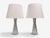 Mid-Century Modern 1960s Mid Century Modern Carl Fagerlund, Table Lamps, Textured Glass, Chrome For Sale - Image 3 of 12