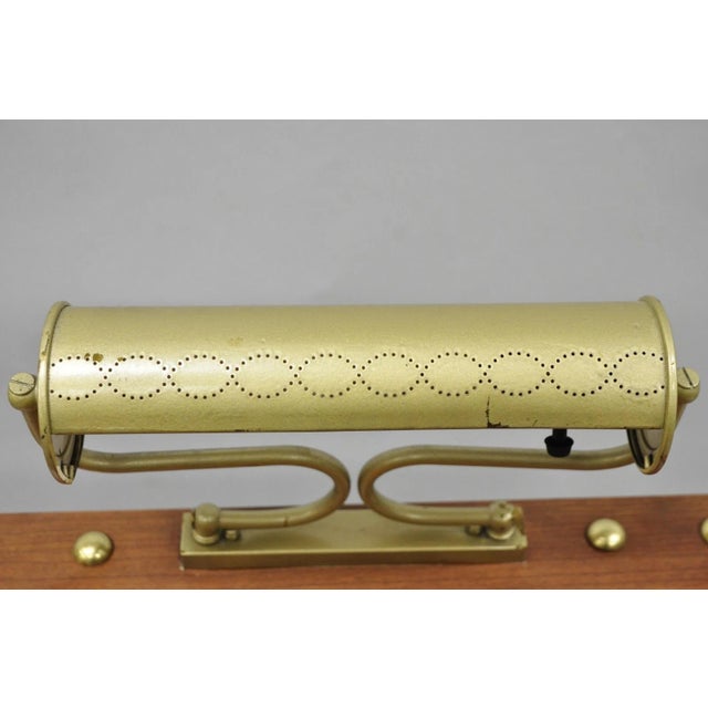 Vintage Victorian Lighted Podium Metal Column Pedestal Base Lectern Book Stand For Sale - Image 13 of 18