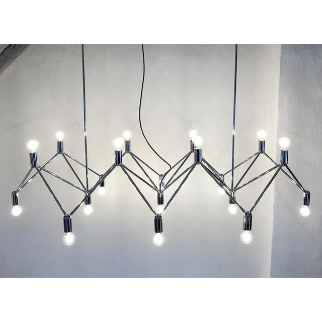 Kinkeldey Large Chandelier from Kinkeldey Lights, Germany, 1960s For Sale - Image 4 of 18