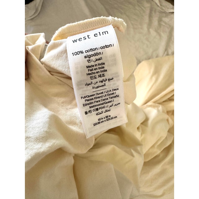 West Elm Full/Queen Southwest Duvet Cover For Sale In Palm Springs - Image 6 of 6