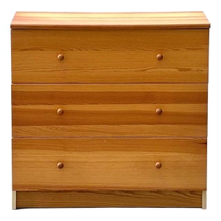 Pine Chest of 3 Drawers, 1970s For Sale