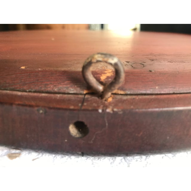 Oval Mirror in a Mahogany Frame For Sale - Image 11 of 18