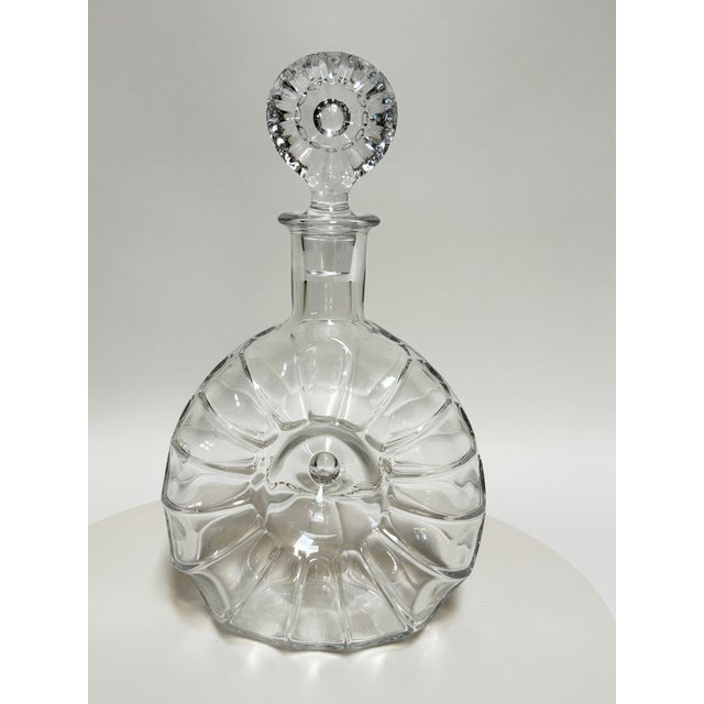 1960s Baccarat Crystal Rémy Martin “Centaure” Decanter Donut Shell Form France For Sale - Image 16 of 17