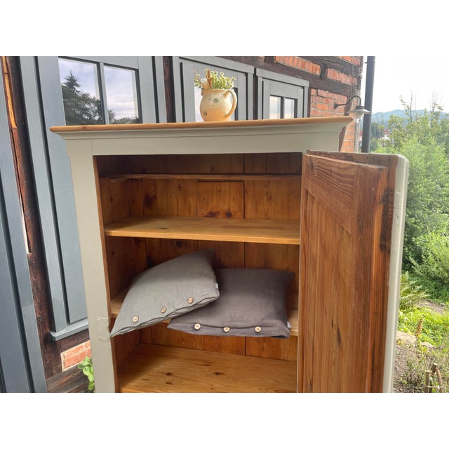 Small Antique Cabinet in Fir, 1890s For Sale - Image 11 of 18
