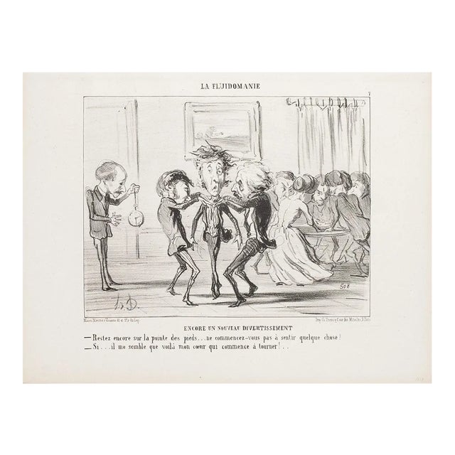 Honoré Daumier - Encore un Nouveau Divertissement - Lithograph - 1853 For Sale