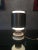 Italian Opaline Glass and Aluminum Table Lamp, 1960s For Sale - Image 9 of 11