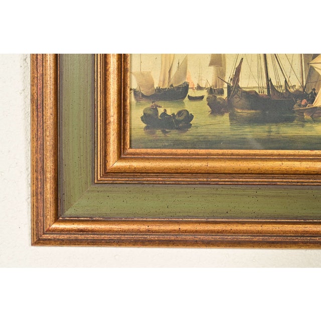 William Van De Velde "Ships in the Roads" Framed Print For Sale - Image 9 of 13