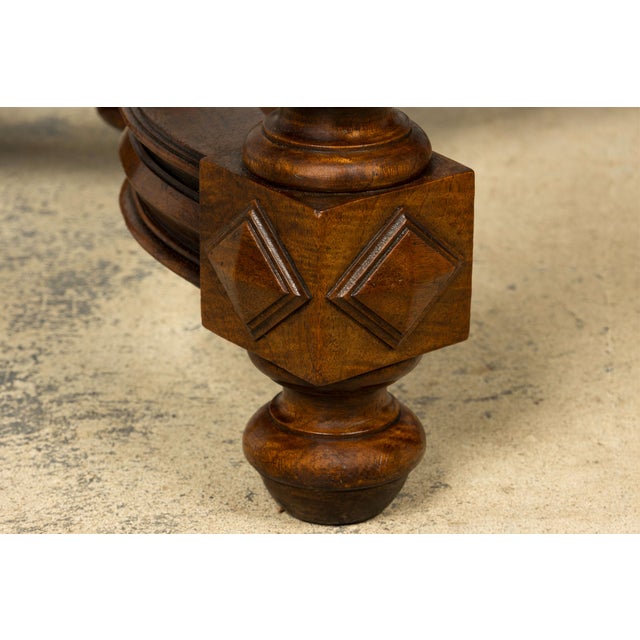 Late 19th Century French Louis XIII Style Walnut Writing Table For Sale - Image 11 of 18
