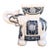 Vintage Hollywood Regency Style Blue and White Ceramic Tabletop Elephant Planter For Sale