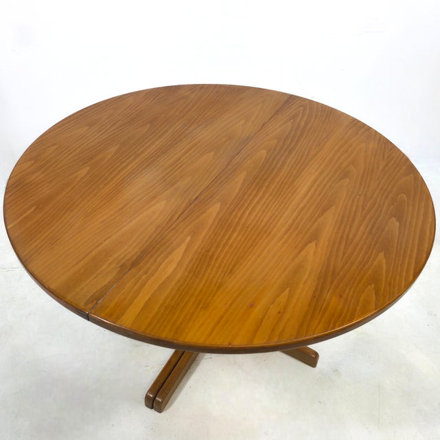 Brown Vintage Chairs in Velours and Table from Thonet, 1970s, Set of 7 For Sale - Image 8 of 12