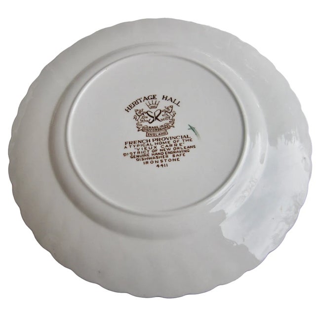 1980s 1980s Johnson Bros Heritage Hall French Provincial New Orleans Home Salad Plates- Set of 2 For Sale - Image 5 of 5
