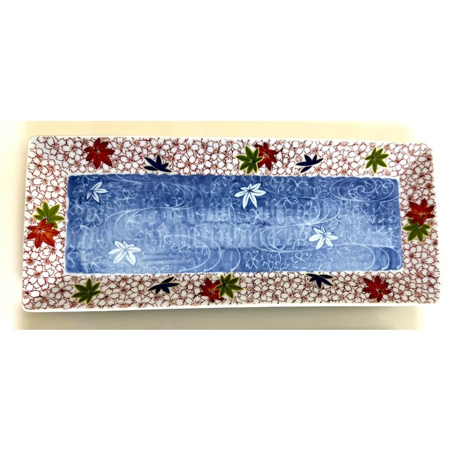 Blue Asian Serving Platters - Set of 3 For Sale - Image 8 of 12